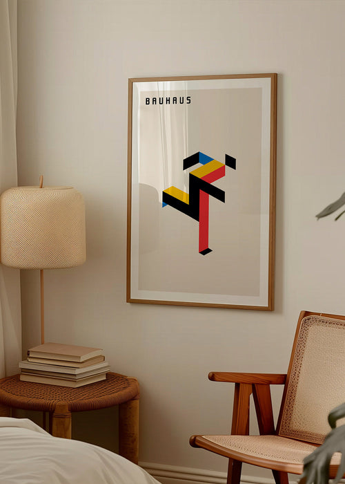 Geometrische poster Bauhaus isometrisch