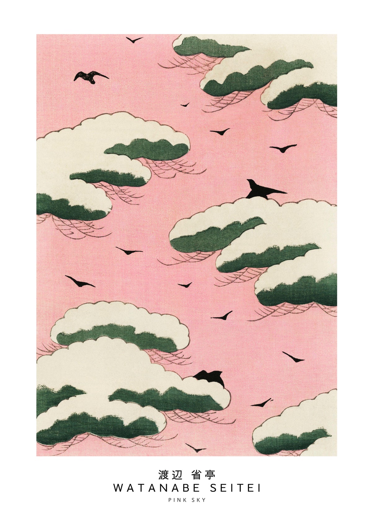 Watanabe Seitei Pink Sky - Unframed art print