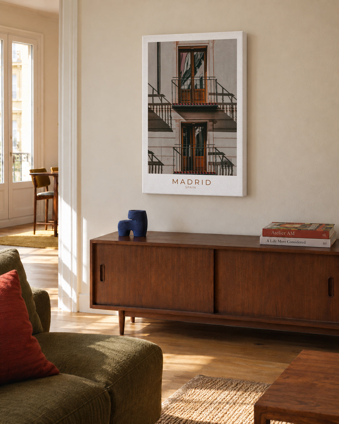 Spain Collection Madrid - Unframed canvas in an interior