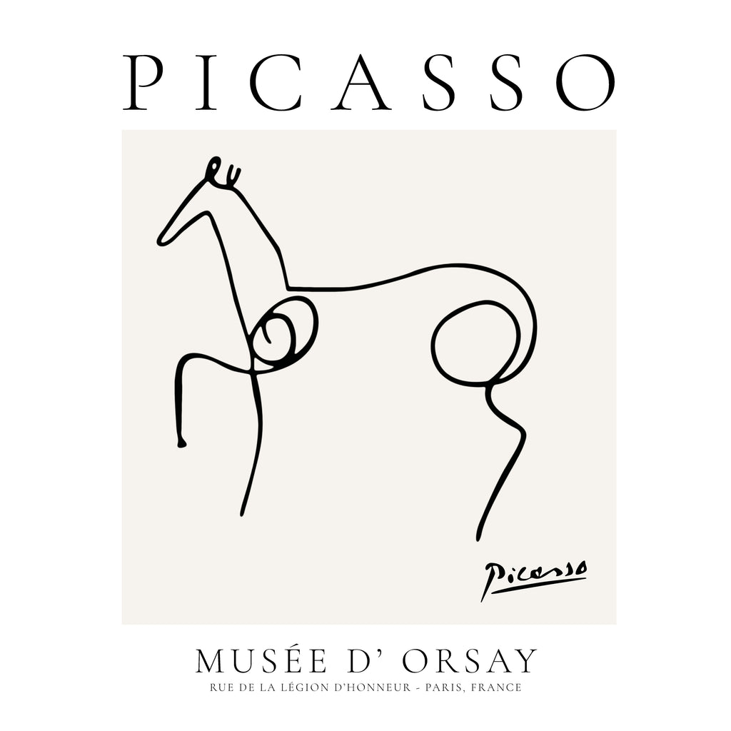 Pablo Picasso Animals Drawing Horse II - Unframed art print