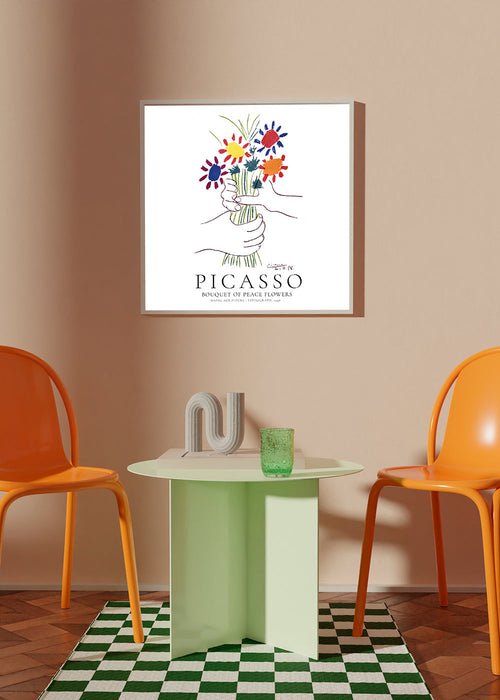 Botanische print: bloemenboeket schets