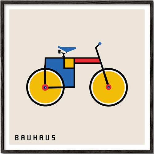 Bauhaus fiets illustratie