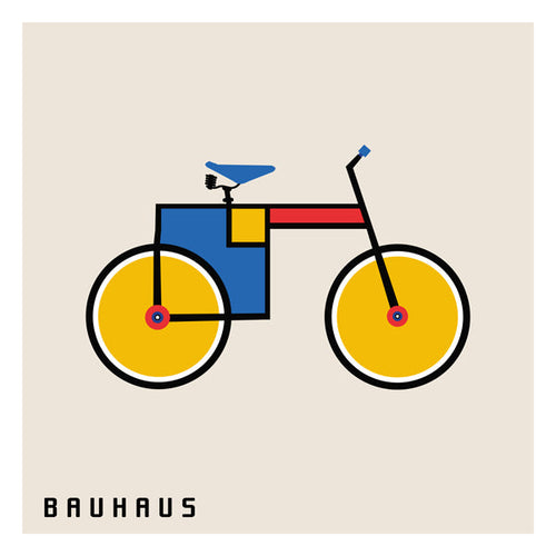 Bauhaus fiets illustratie