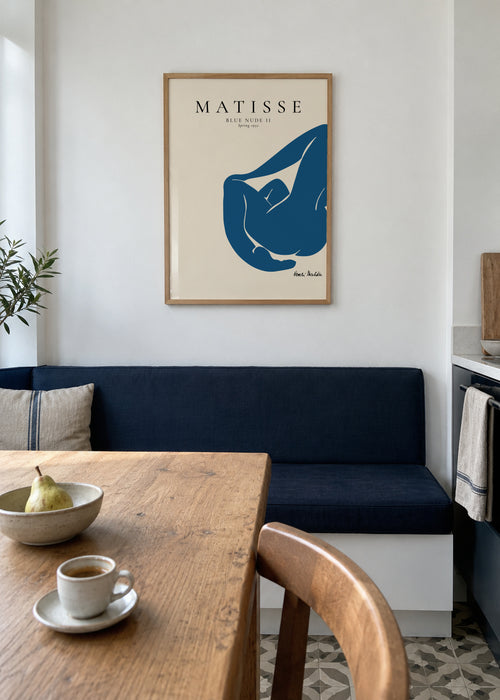 Henri Matisse Blue Nude II, spring 1952 - Framed poster in an interior