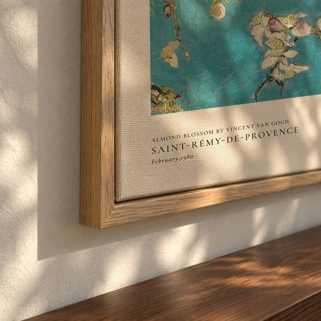 Almond blossom by Vincent van Gogh - Framed canvas detail