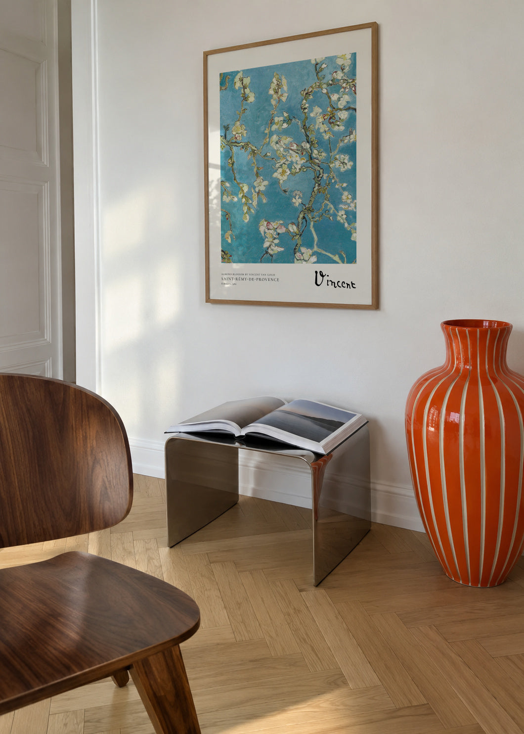 Almond blossom by Vincent van Gogh - Framed poster in an interior