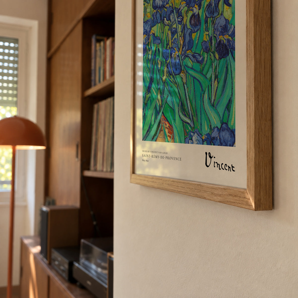 Irises by Vincent van Gogh - Framed poster detail