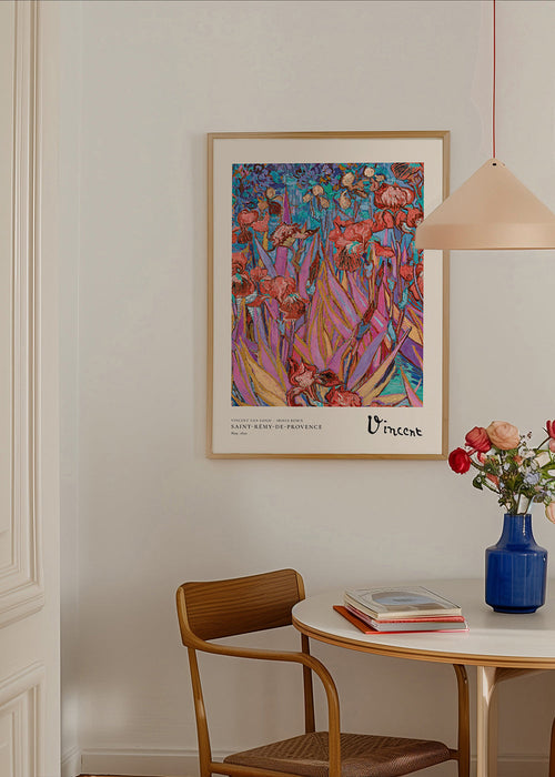 Botanische poster: Kleurrijke irissen