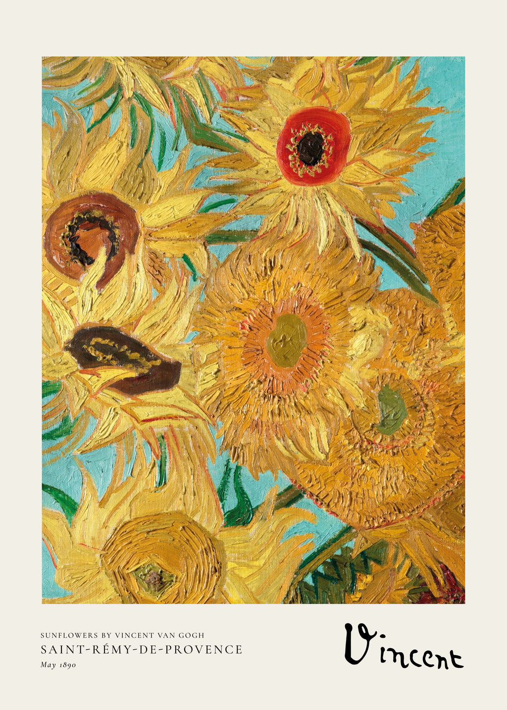 Sunflowers by Vincent van Gogh - Unframed art print