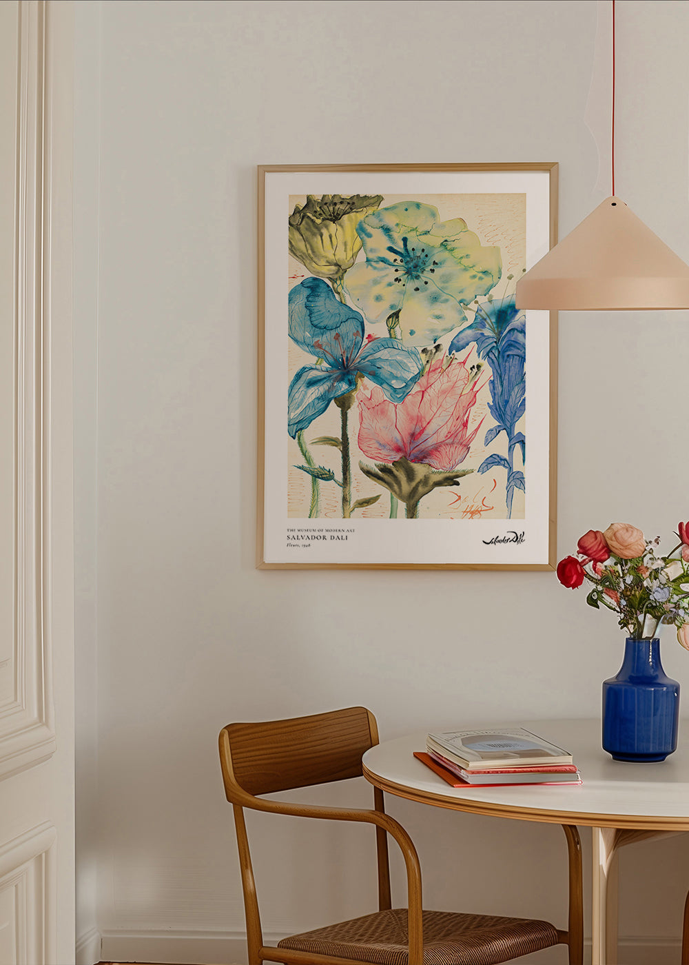 Botanische print Dali bloemen in aquarel