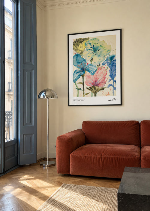 Salvador Dali fleurs I - Poster en ambiente