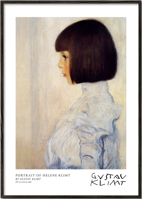 Portret van meisje in profiel