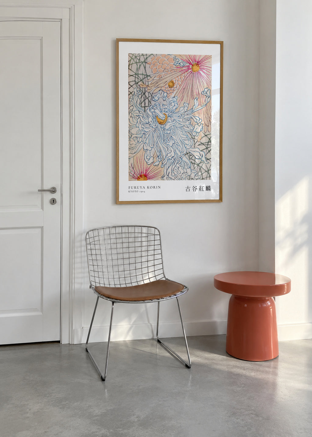 Floral Design I Shin-bijutsukai by Korin Furuya - Framed poster in an interior