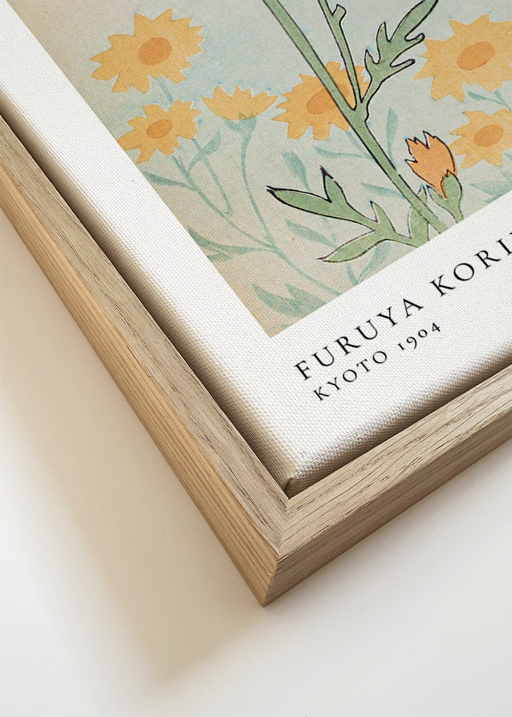 Botanische print Japanse gele bloesemstudie