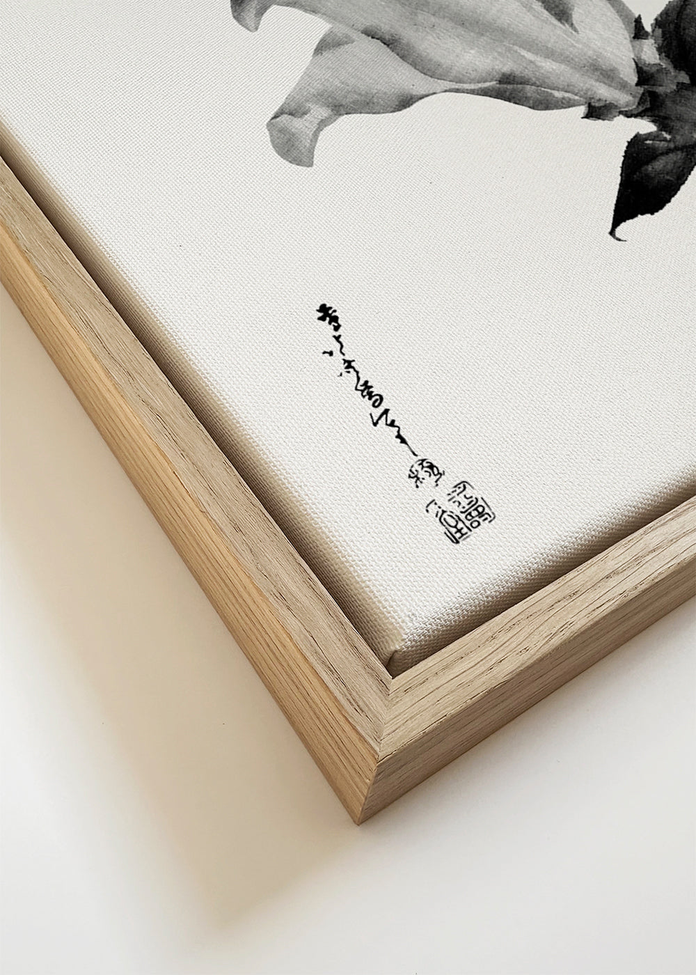 Botanische poster Hokusai: Japanse iris in inkt