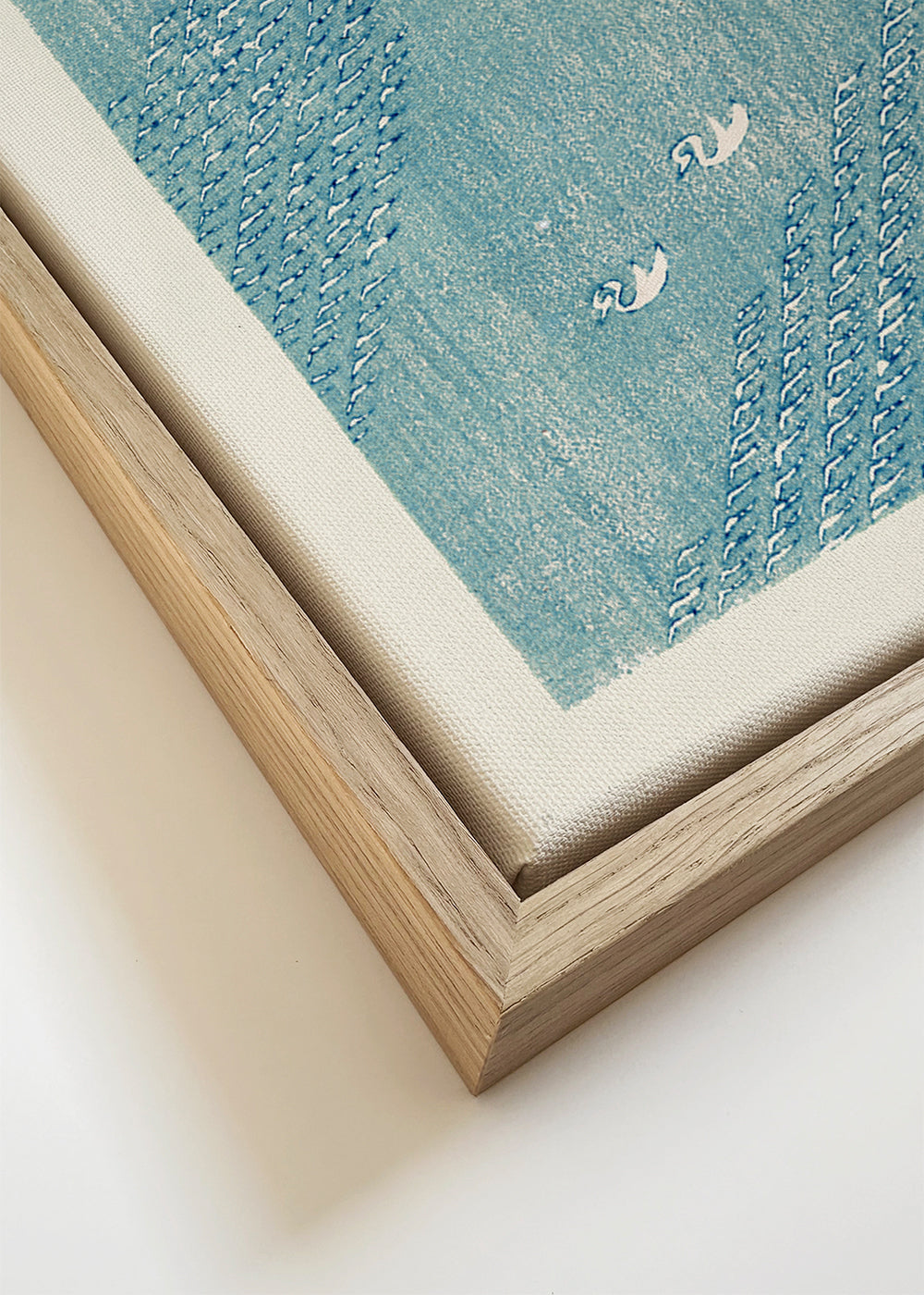 Japanse blauwe vogels, decoratieve print