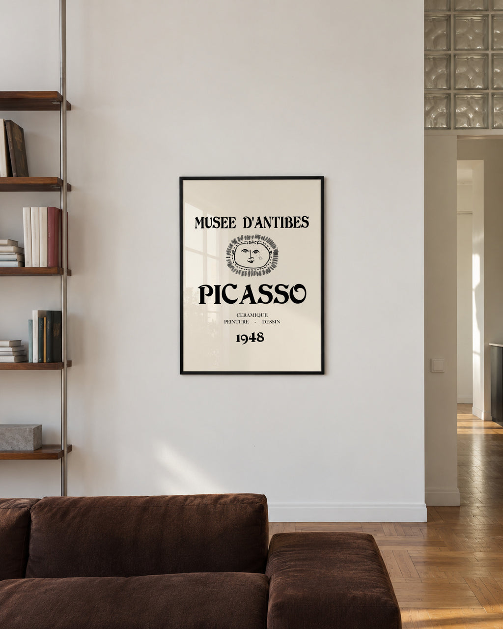 Picasso Musee D'Antibes Poster - Framed poster in an interior