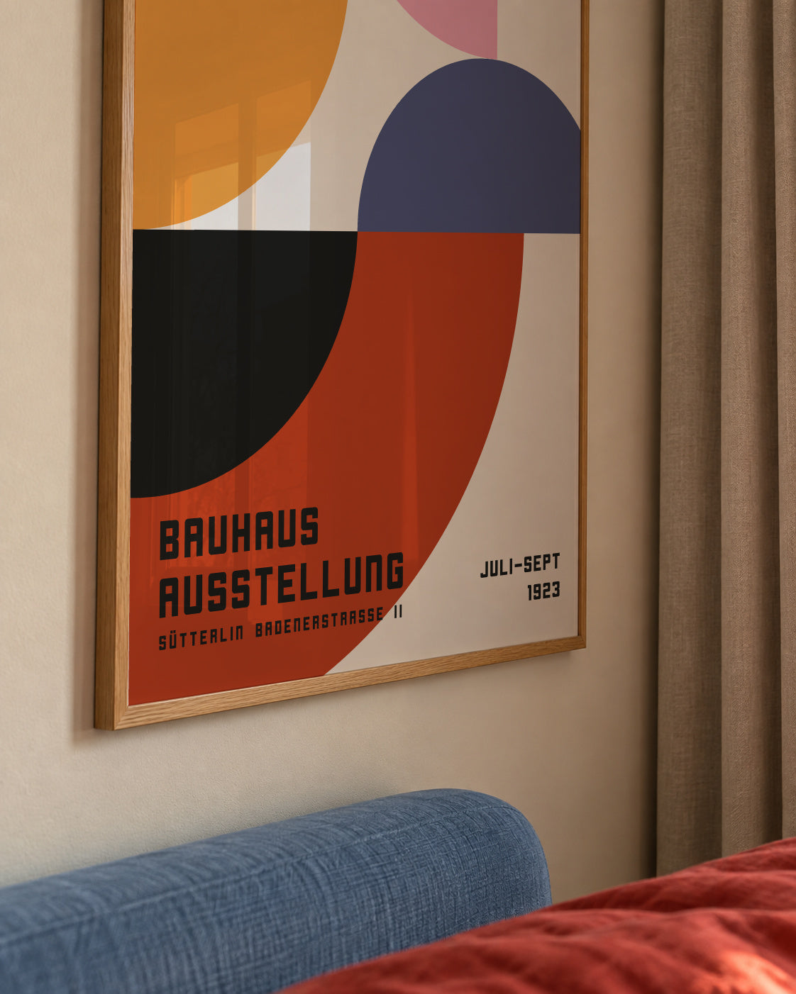 Bauhaus Exhibition Poster 1923 - Framed poster detail