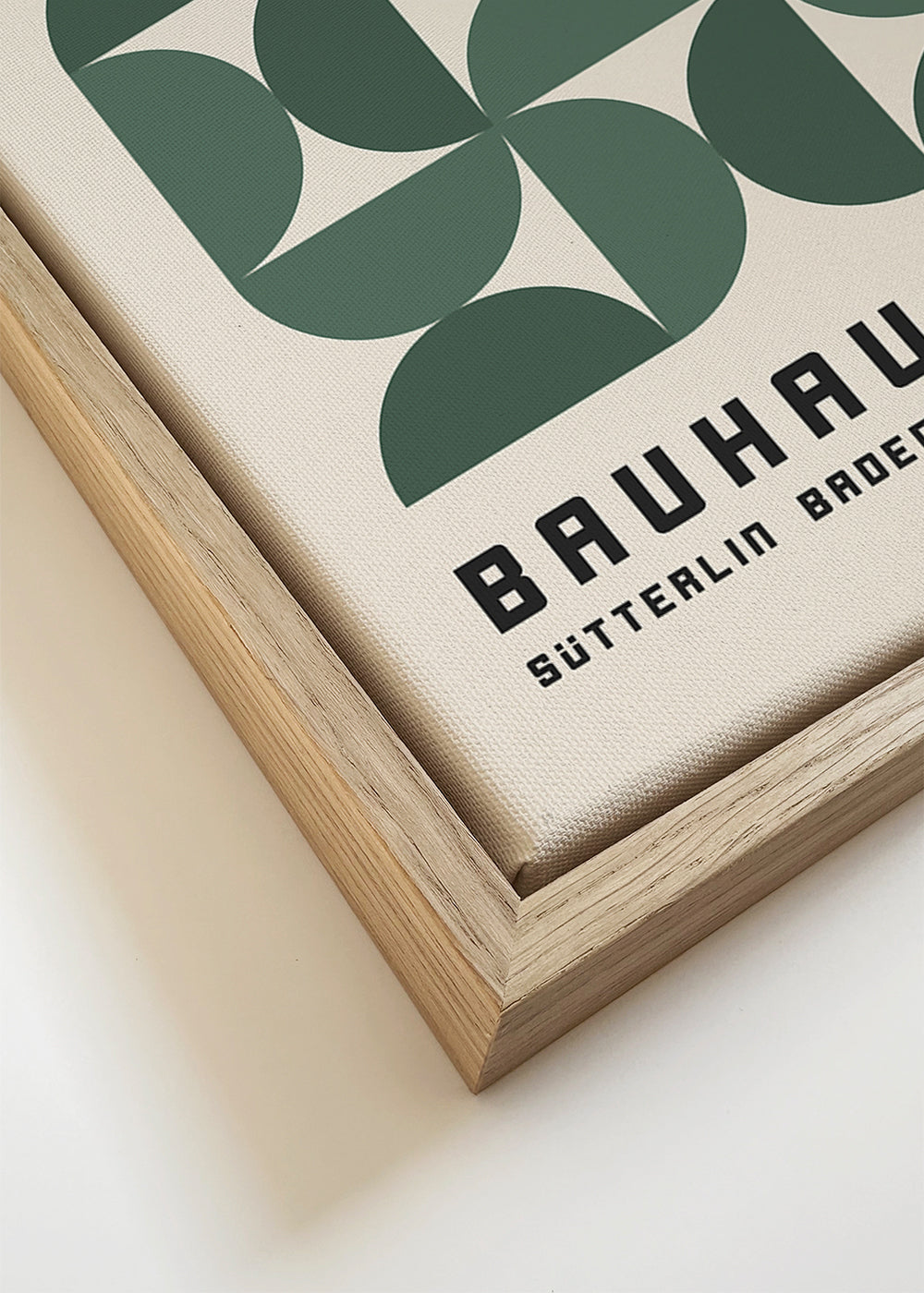 Geometrisch Bauhaus poster groen