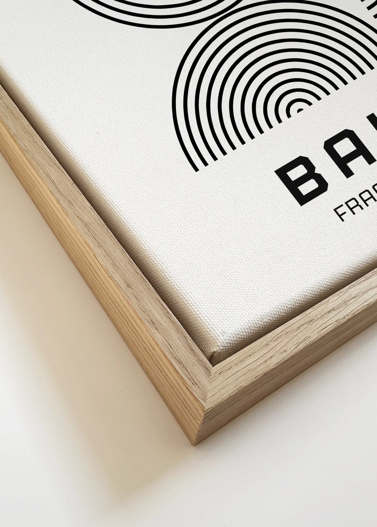 Bauhaus Black and White Exhibition Poster 1923 - Framed canvas detail