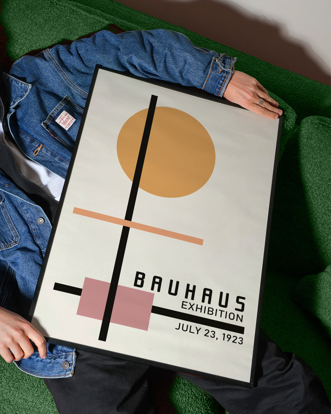 COLORFUL BAUHAUS NO.2 POSTER - Framed poster detail