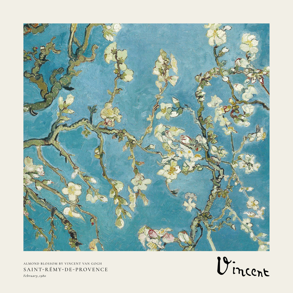 Almond blossom by Vincent van Gogh - Square - Unframed art print