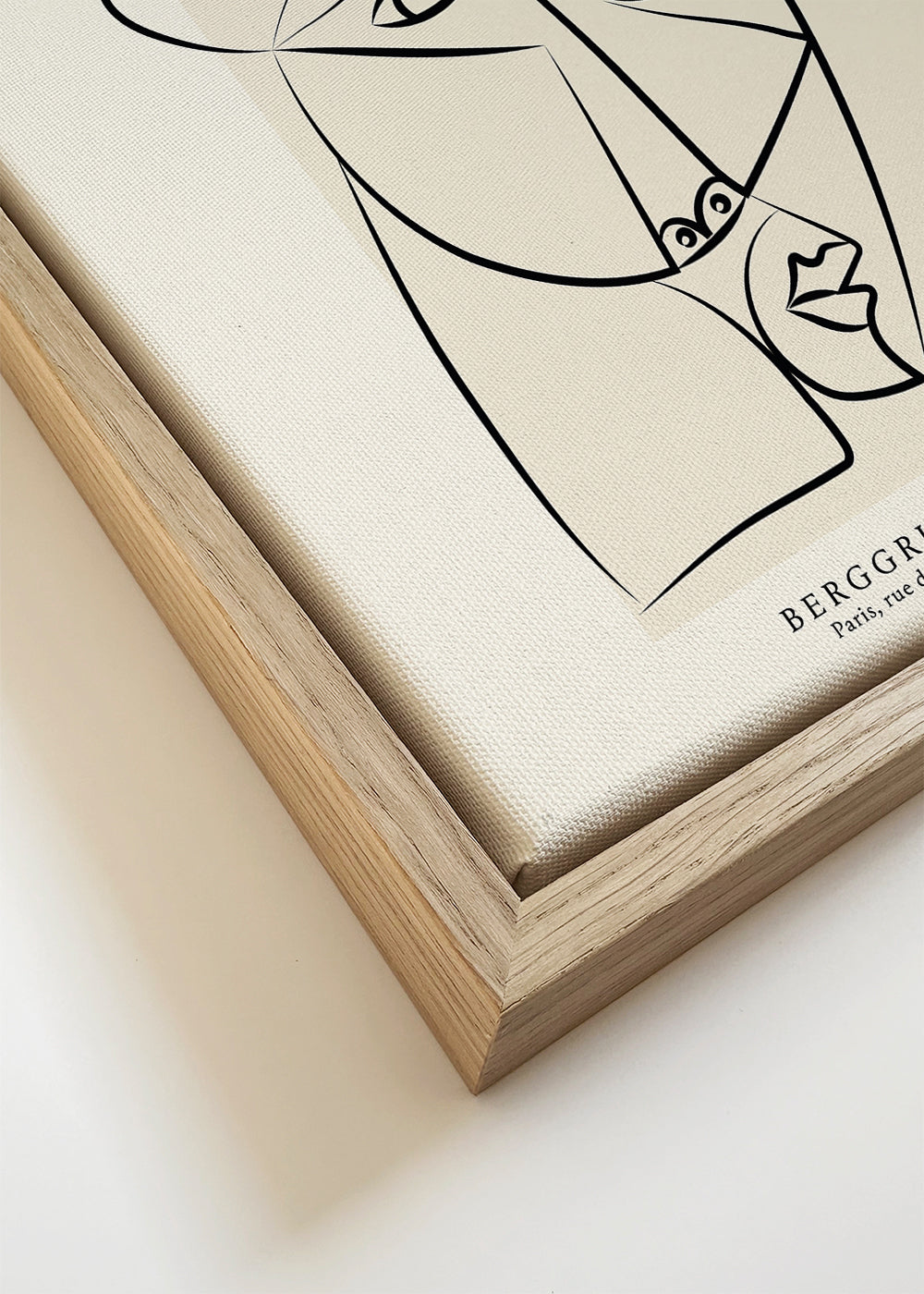 Lijnportret illustratie in Picasso-stijl