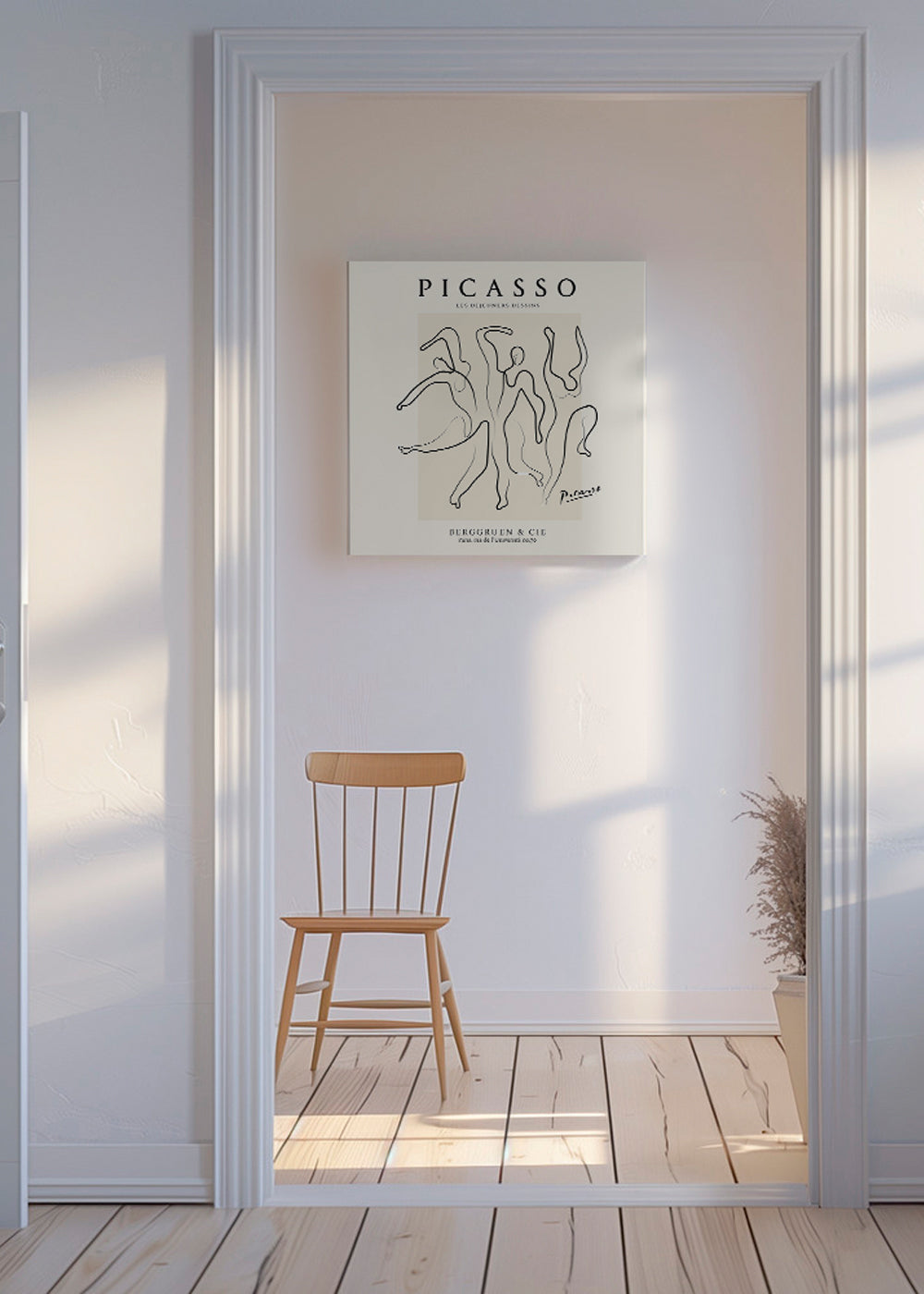 Pablo Picasso The Three Dancers Sktech poster - Square