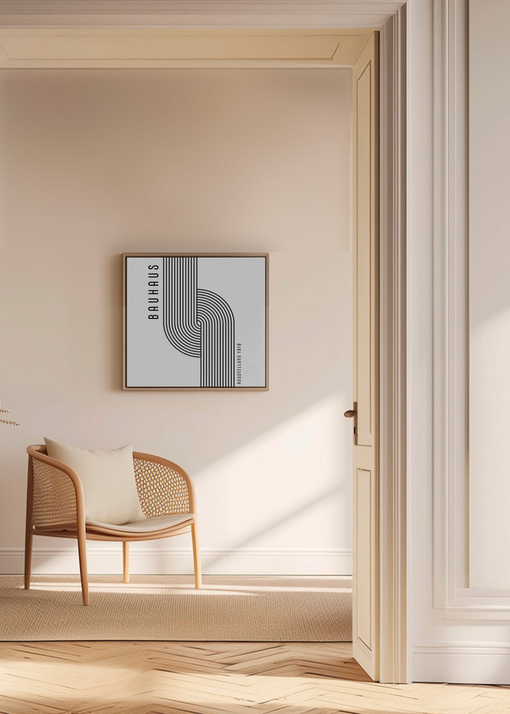 BAUHAUS AUSSTELLUNG Exhibition Poster 1919 - Square