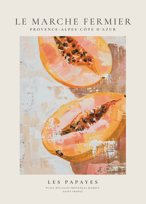 Keuken kunst Papaja illustratie