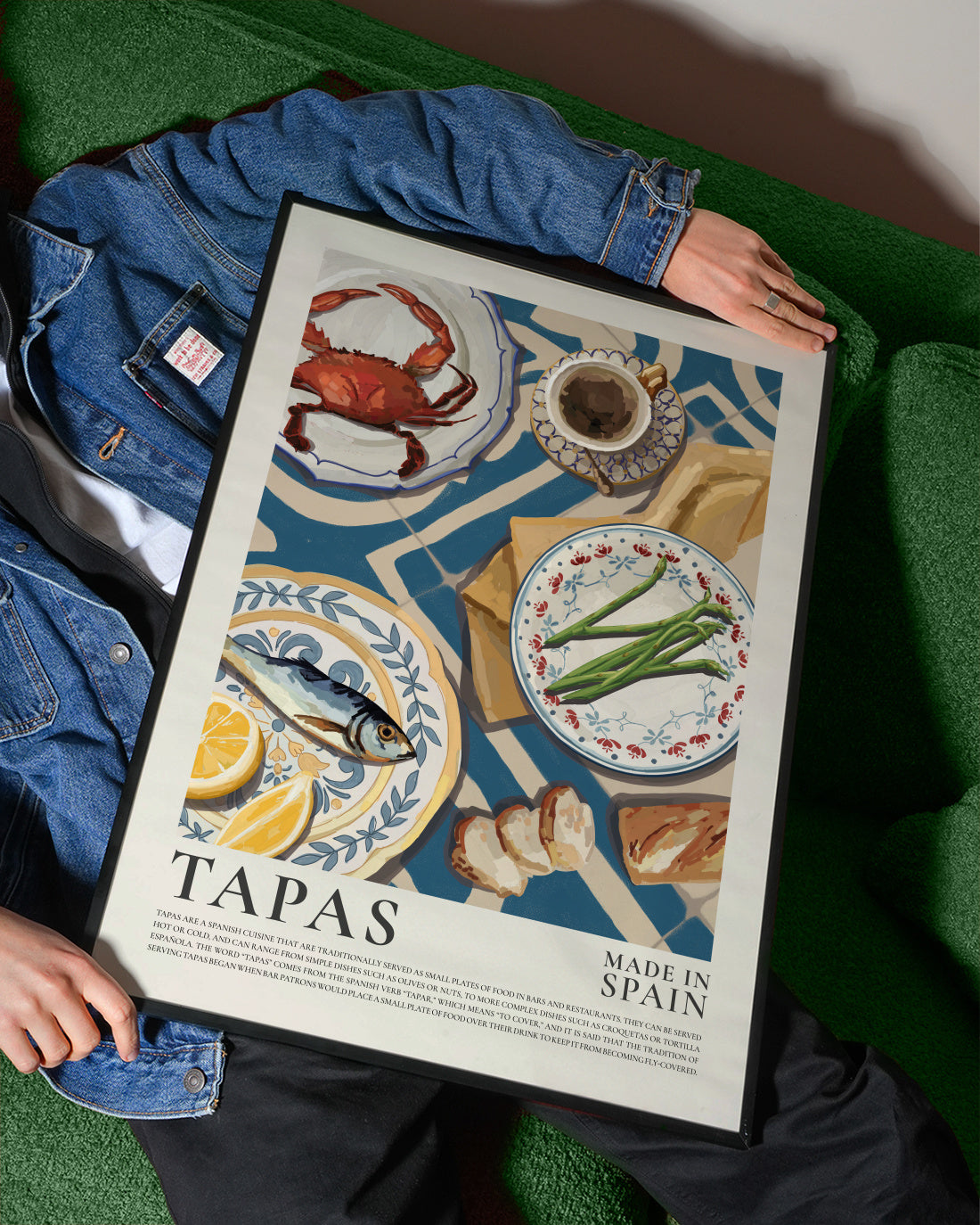 Tapas - Spain - Framed poster detail