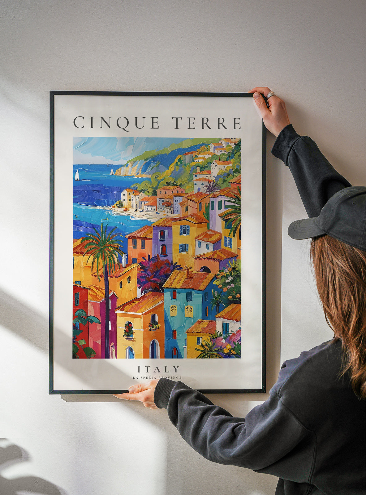 Cinque Terre, Italy - Framed poster detail