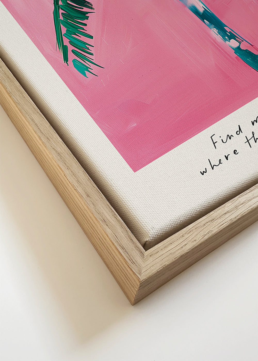 Illustratie Miami palmen op roze