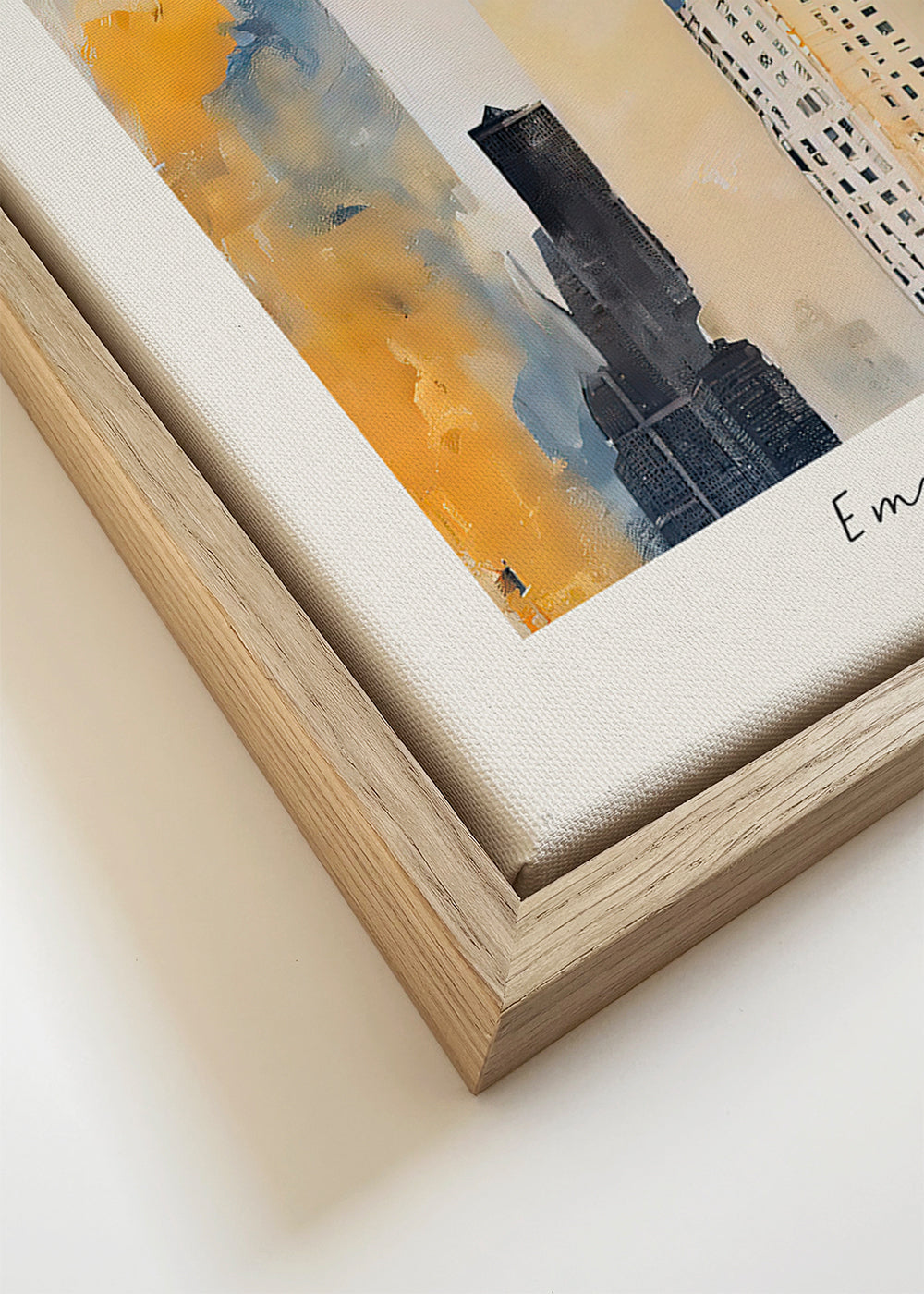 Stadsposter New York skyline schilderachtige stijl