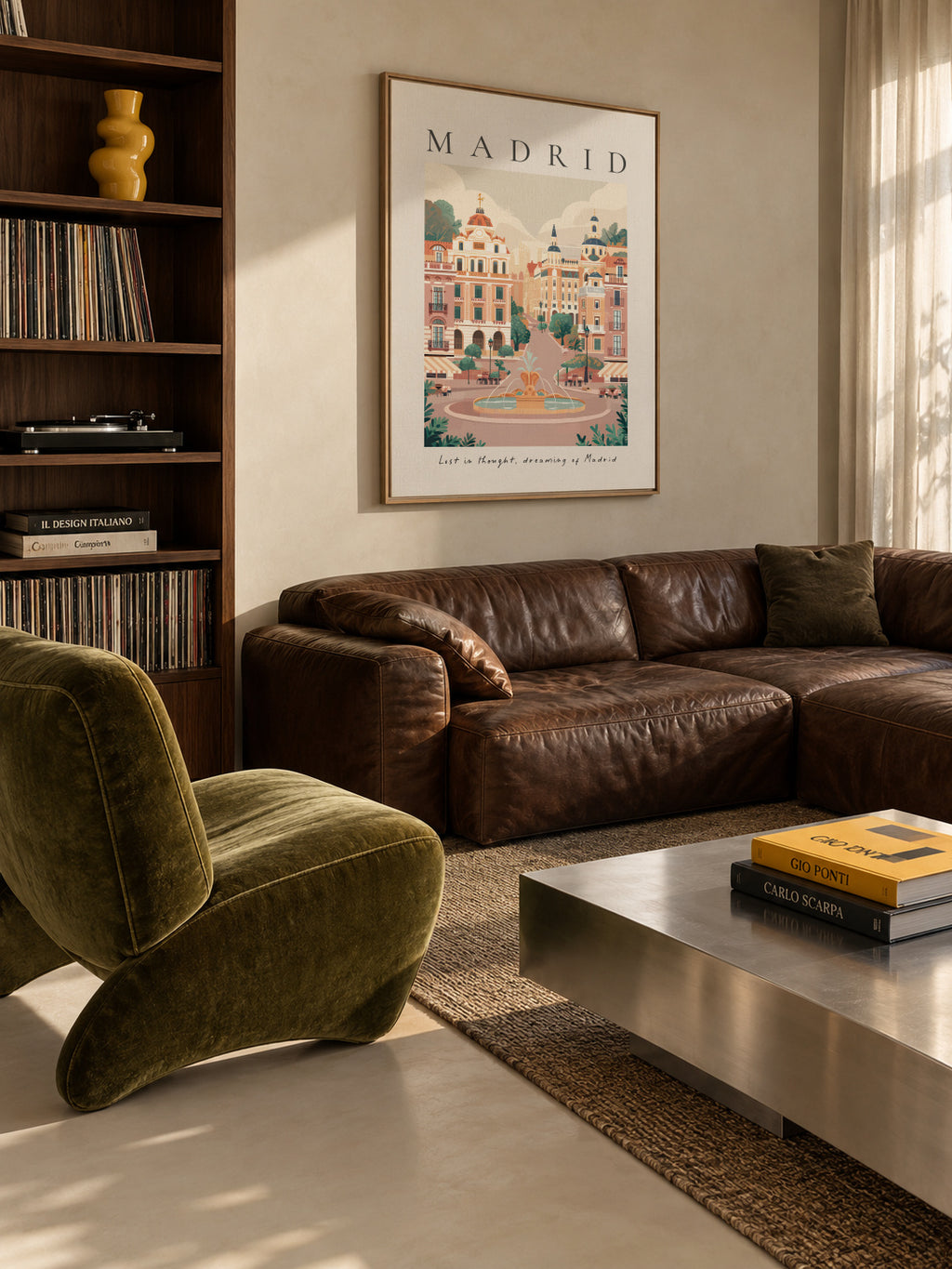 Madrid - Framed canvas in an interior