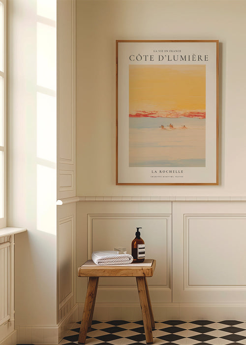 Keuken kunst: Côte d'Lumière kustposter