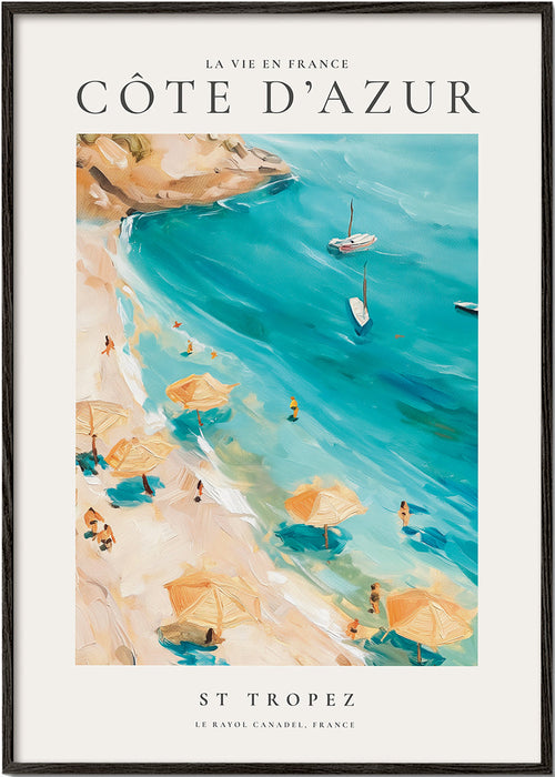 Reisposter Strand van St Tropez