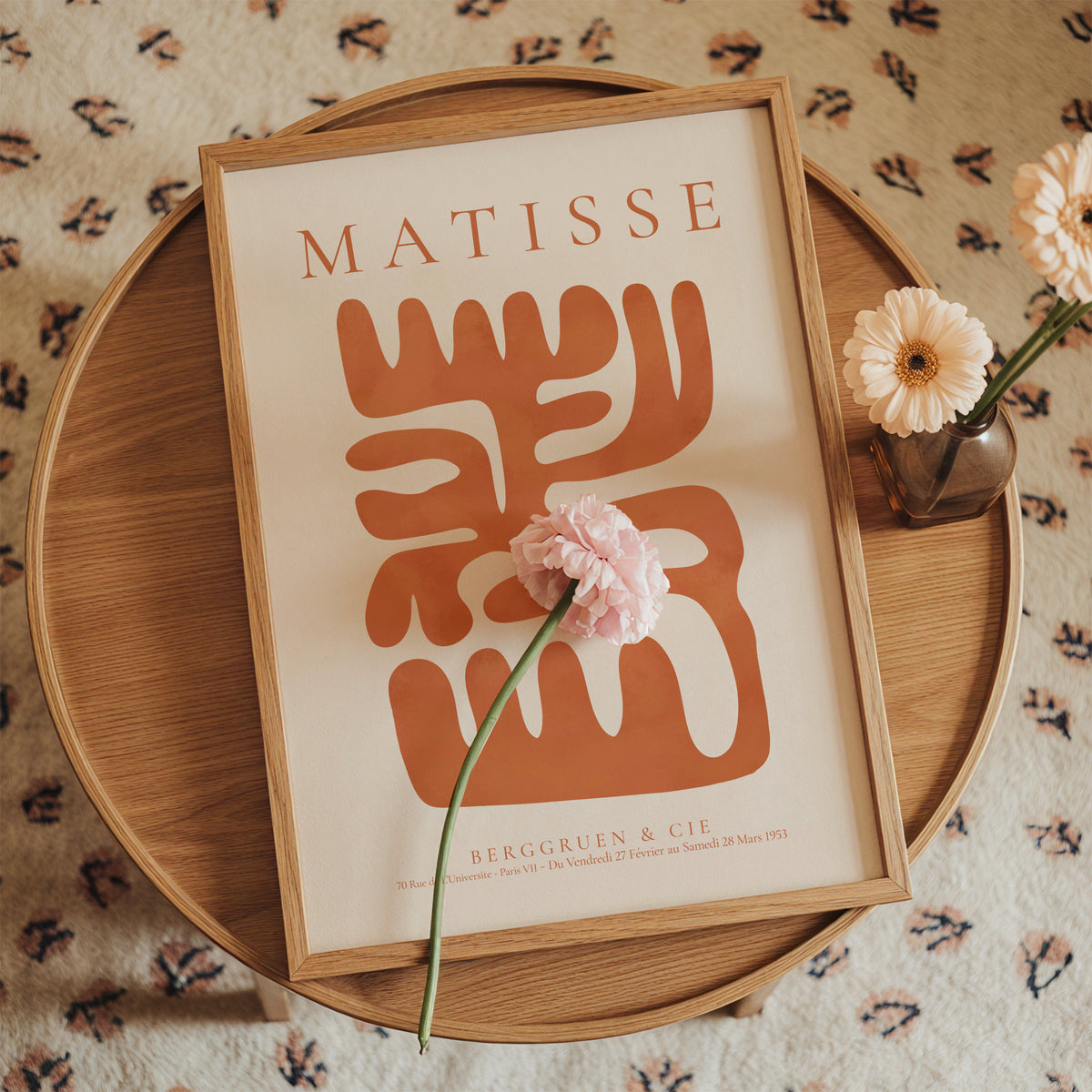 Henri Matisse, Berggruen and Cie III - Framed poster in an interior