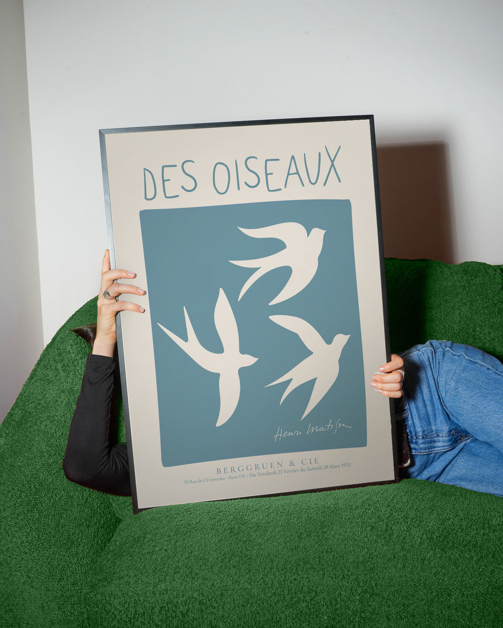 Henri Matisse,Des Oiseaux - Framed poster detail