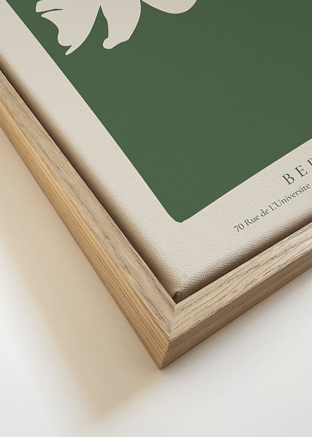Botanische poster Les Fleurs groen vlak