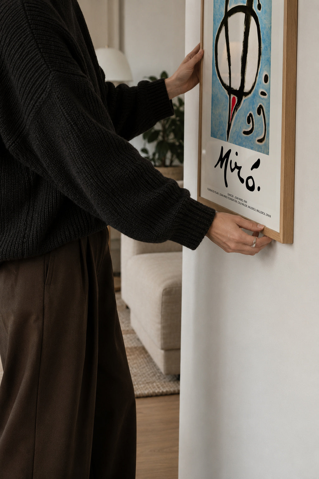 Joan Miro, Dancer I - Framed poster detail