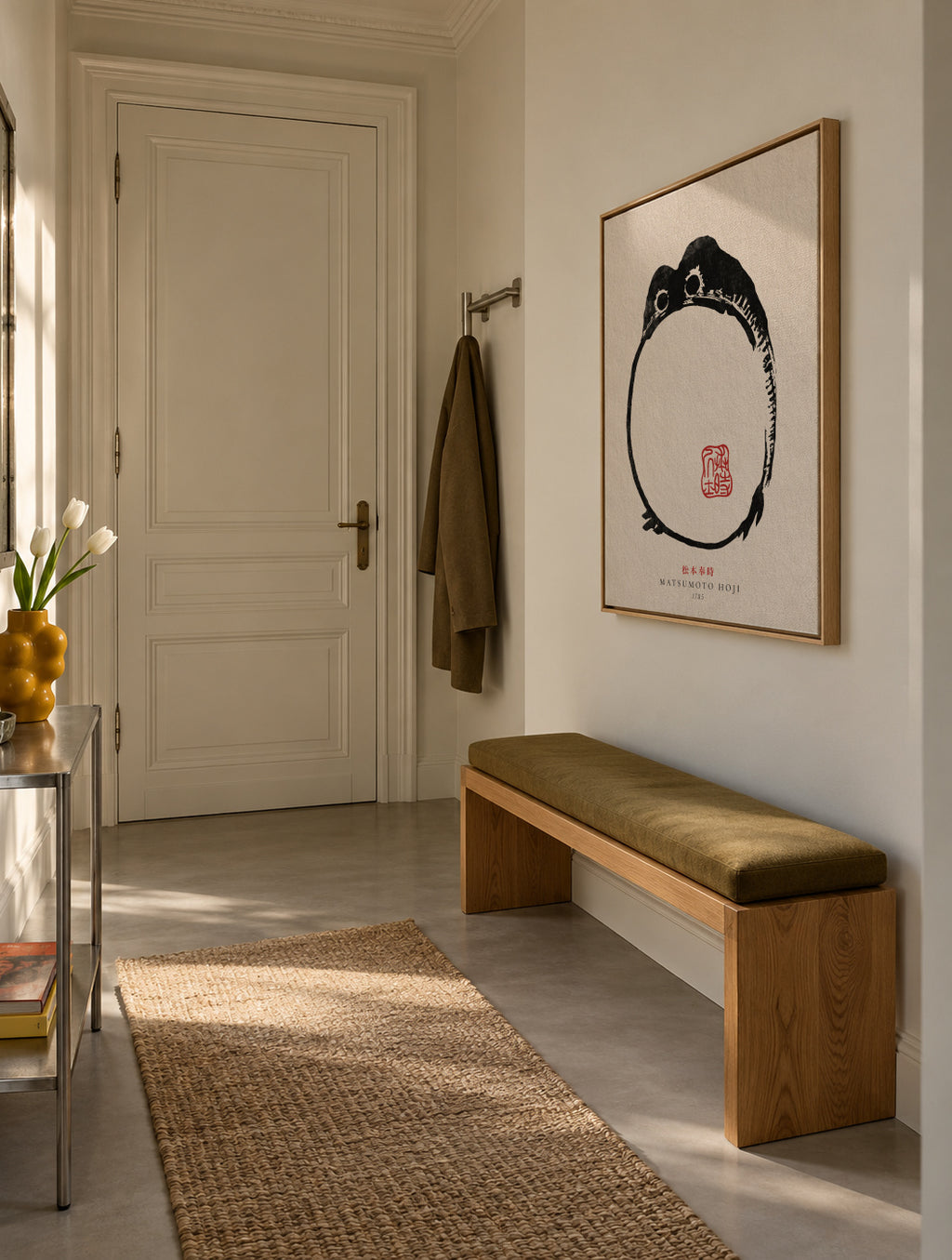 Matsumoto Hoji, Frog I - Framed canvas in an interior