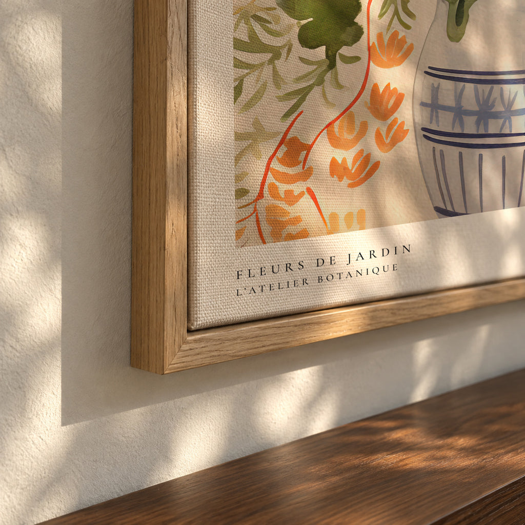 Fleurs de Jardin - Poster No. 5 - Framed canvas detail