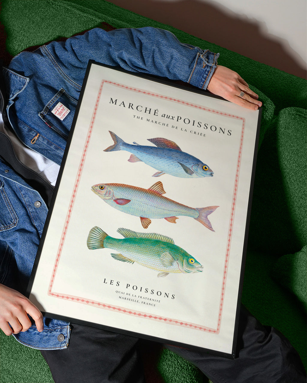 Fish Market (Marche aux poissons) - Framed poster detail