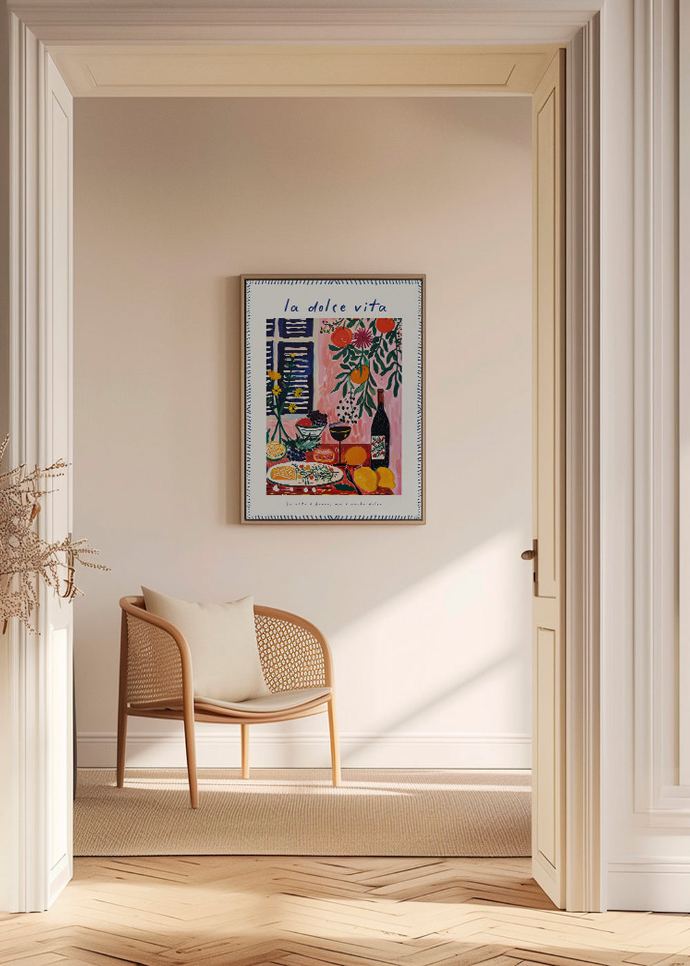 Keuken kunst illustratie La Dolce Vita