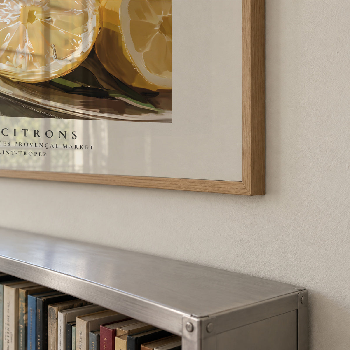 Le marche fermier - Les Citrons - SQUARE - Framed poster detail