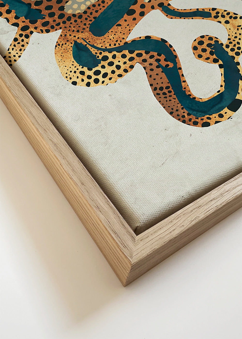 Blauwe octopus decoratieve print
