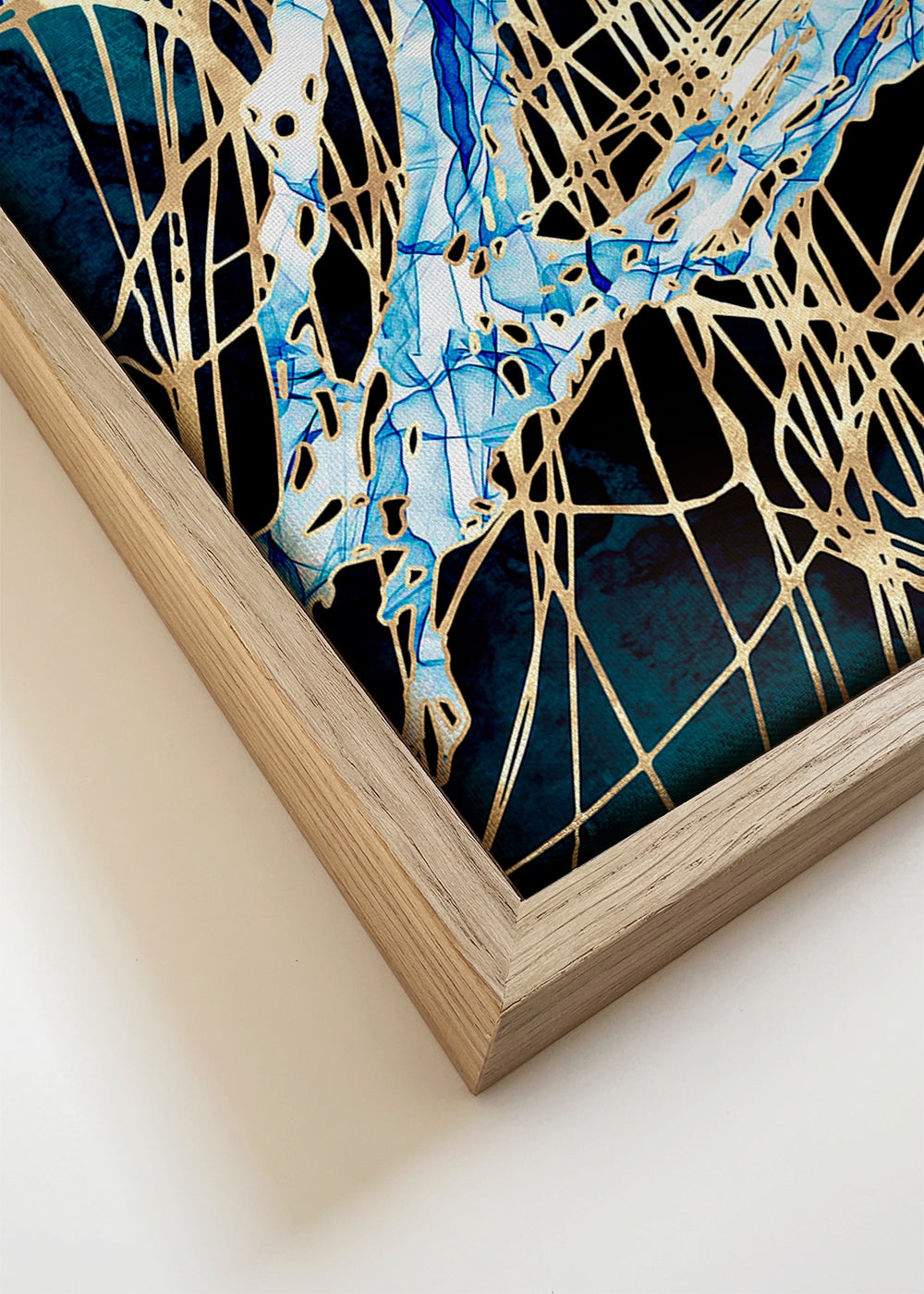 Blauwe kwallen kunst
