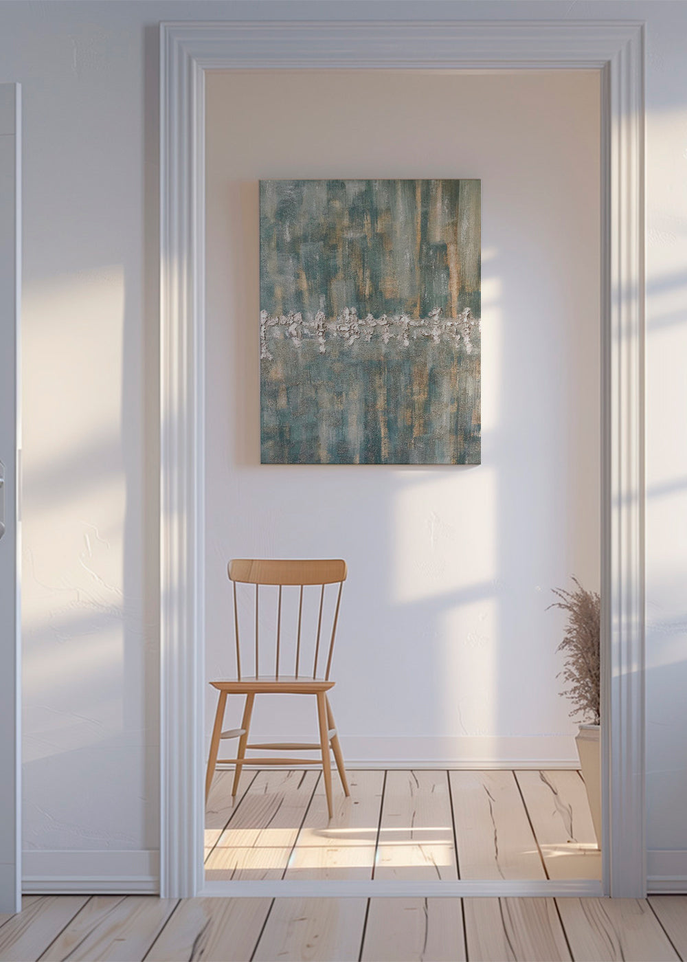 Abstract kunst verticale textuur groene tinten