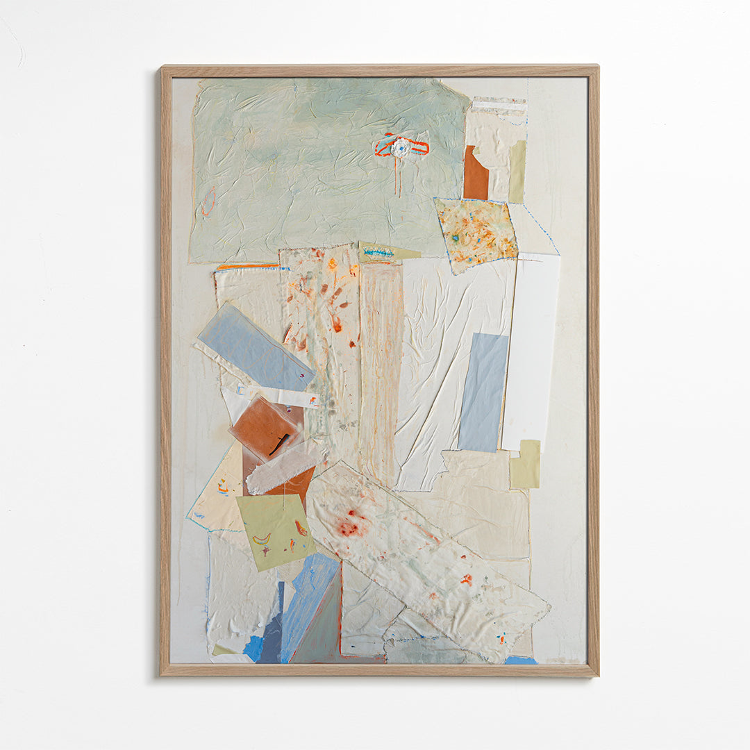 Abstracte kunst Alchemie van texturen en pastels